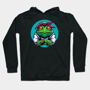 Frog with bandanda Hoodie